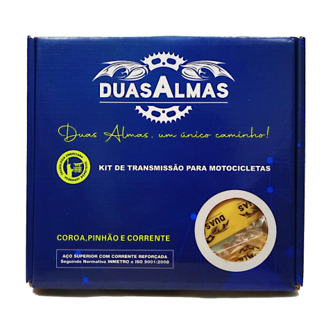 Kit Transmissão Relação 49/17 Honda NXR 150 BROS MIX 2009-15 - Duas Almas