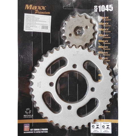 Kit Coroa e Pinhão 39/15 HUNTER 125, MAX 125 2003-08 - MAXX