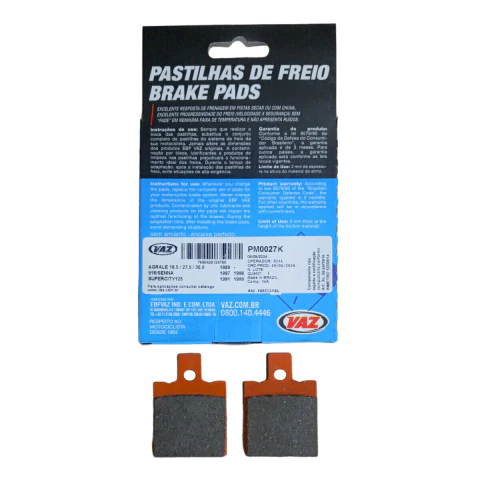 Pastilha Freio Kevlar Traseiro Ducati Monster 695, 750, 800 - VAZ