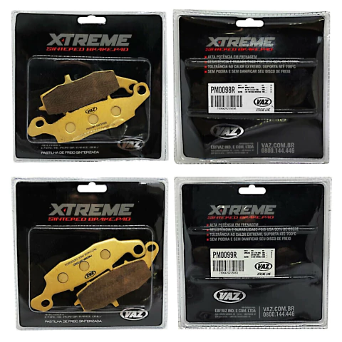 Pastilha Freio Sinterizada Dianteiro E/D, Suzuki DL 1000 V-STROM 02-13 - VAZ