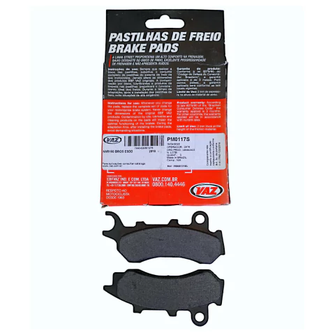 Pastilha Freio Street Dianteiro, Honda NXR 160 Bros ESDD 2018-Ed, PCX 150 S/ABS 2019-Ed - VAZ
