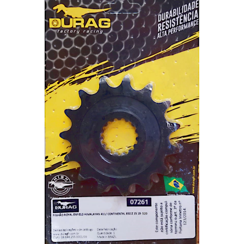 Pinhão 15 P 520, Royal Enfield, Himalayan / Scram 411, Meteor / Hunter / Classic 350 - Durag