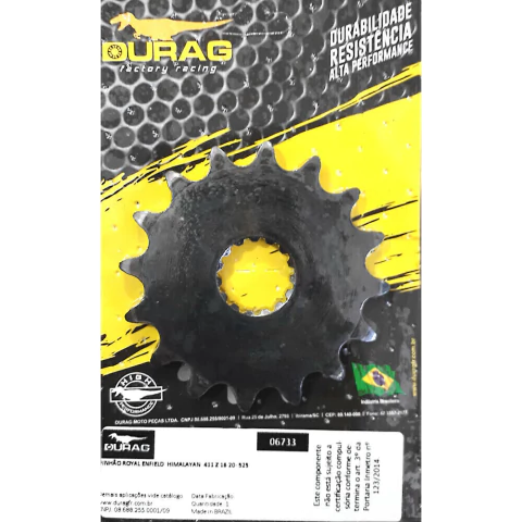 Pinhão 16 P 525 Royal Enfield Himalayan 411, Scram 411, Interceptor 650, Continental GT 650 - Durag