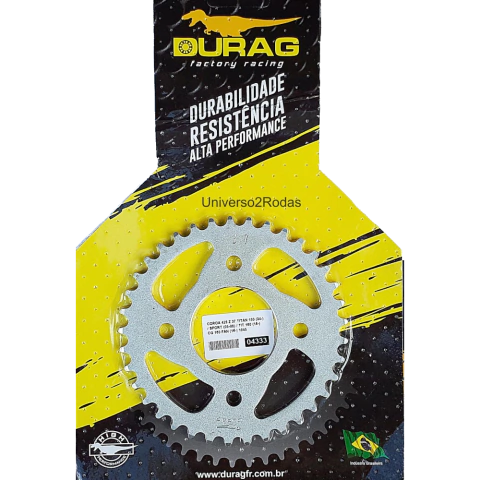 Coroa 37 CG 150, CG 160, Titan 150, Fan 150, Fan 125 2014, Today, XL 125, Horizon 150, Kansas 150, Speed 150 - Durag