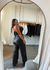 Pantalón cuerina wide - tienda online