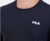 Camiseta Fila Regular Classic Casual Preto Masculino na internet