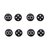 Coolbutton Botão de Fixação Preto
