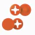 Coolbutton Botão de Fixação Laranja Liso - comprar online