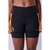 Bermuda Authen Grit Bossa 15 cm Preto/Laranja Alto Verão 2025 - Tryrun