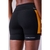 Bermuda Authen Grit Bossa 15 cm Preto/Laranja Alto Verão 2025 - comprar online