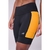 Bermuda Authen Grit Bossa 18 Cm Preto/Laranja Alto Verão 2025
