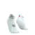 Meia de Compressão Compressport Corrida V4.0 Cano Curto Branco/Preto