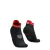 Meia de Compressão Compressport Corrida V4.0 Cano Curto Preto/Vermelho