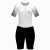 Macaquinho Triathlon C/Manga Mauro Ribeiro Racing Branco/Preto Fem - comprar online