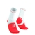 Meia de Compressão Compressport Cano médio Pró Marathon Branco/Coral - comprar online