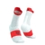 Meia de Compressão Compressport Corrida V4.0 Cano Médio Branco/Coral - comprar online