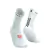 Meia de Compressão Compressport Corrida V4.0 Cano Médio Branco/Preto