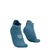 Meia de Compressão Compressport Corrida V4.0 Cano Curto Azul Claro/Branco