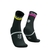Meia de Compressão Compressport Cano Médio Pro Marathon V2.0 Preto/Amarelo/Rosa