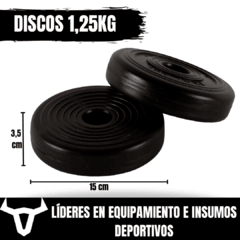 Disco pvc relleno 1,25kg por unidad - FAMFIT