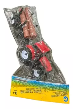 Tractor Con Acoplado Y Troncos. Famfit