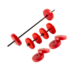 Kit 70kg Barra De Entrenamiento + Discos + Mancuernas Famfit - comprar online