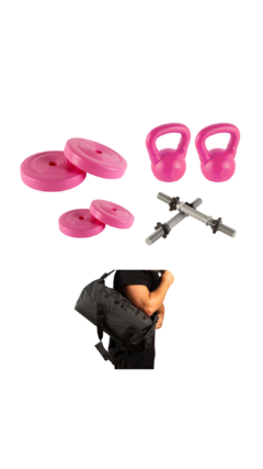 Kit dia de la madre (mancuernas + discos) famfit