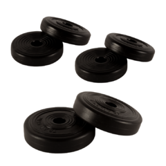 Combo 10kg en discos de 1,25kg y 2,5kg sin agarre - comprar online