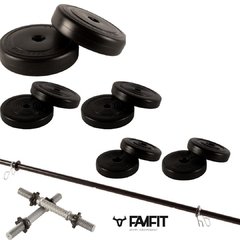 Kit 50kg con mancuernas de pvc en internet