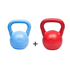 Set pesas rusas pvc rellena de 7kg y 9kg