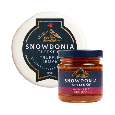 chutney manzana con queso snowdonia trufa