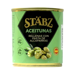 ACEITUNAS RELLENAS CON ALCAPARRAS STABZ 200 GR. - comprar online