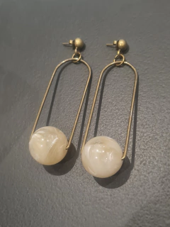 brinco lia resina areia ouro velho - comprar online