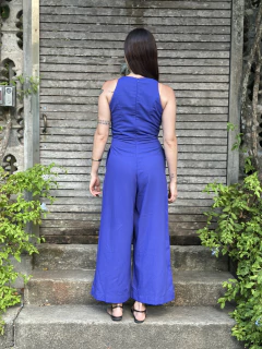 Macacão Stela Azul Royal - comprar online