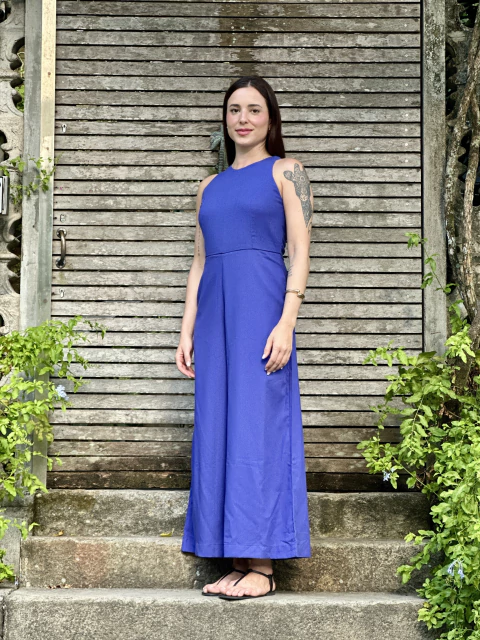 Macacão Stela Azul Royal