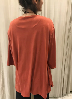 kimono suede terracota - comprar online