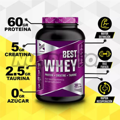 PROTEINA + CREATINA + TAURINA SABOR FRUTILLA X907GR BEST WHEY XTRENGHT - comprar online