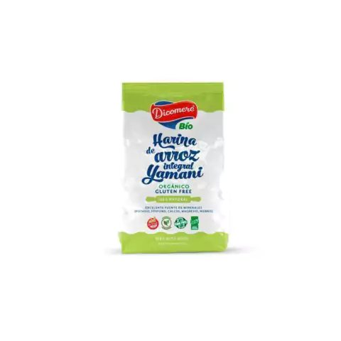 HARINA DE ARROZ INTEGRAL YAMANI SIN TACC ORGANICO X 450GR - DICOMERE