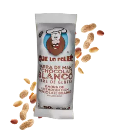 Barrita de cereal proteica - sabor chocolate blanco x unidad - QUE LO PALEÓ - comprar online