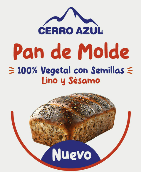 PAN SIN TACC VEGANO CON SEMILLAS X 480GR - CERRO AZUL