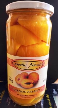 DURAZNOS EN ALMIBAR SIN AZUCAR EN MITADES X 800GR COSECHA NUESTRA