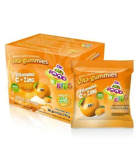 GOMITAS CON VITAMINA C Y ZINC X 30 UNIDADES VITA GUMMIES DR FOOD