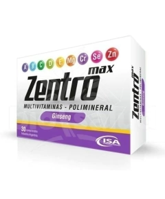 ZENTRO MAX SUPLEMENTO DIETARIO VITAMINAS Y MINERALES X 30 UNIDADES - ZENTRO