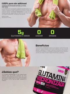 GLUTAMINA MICRONIZADA 100% PURA X 150GR ENA - comprar online