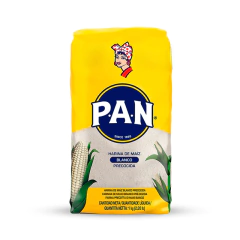 HARINA DE MAIZ BLANCO PARA AREPAS X 1 KG - PAN