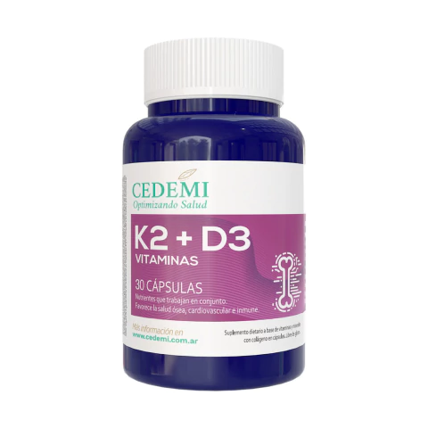Vitamina K2 + D3 x 30 unidades - Cedemi - comprar online