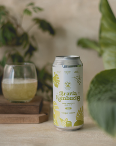KOMBUCHA - LIMON JENGIBRE MENTA Y MARACUYÁ X 473ML BRAVIA