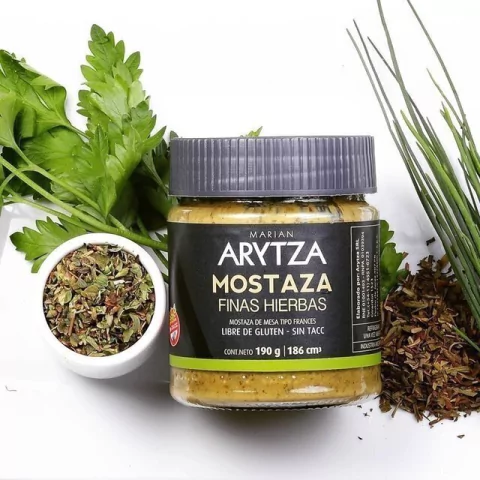 MOSTAZA FINAS HIERBAS SIN TACC X 360GR - ARYTZA