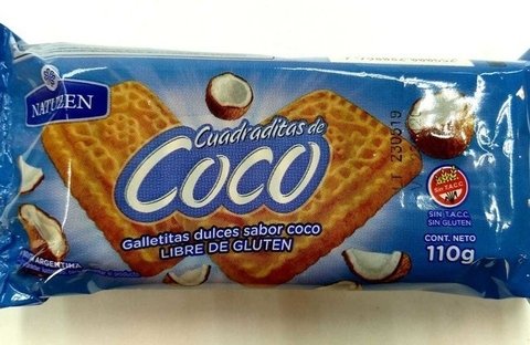 GALLETA DE COCO SIN TACC TIPO COQUITAS X 110GR NATUZEN