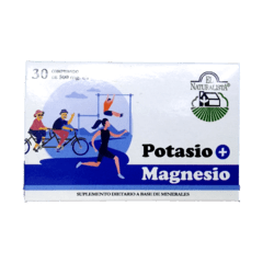 POTASIO + MAGNESIO X 30 UNIDADES EL NATURALISTA